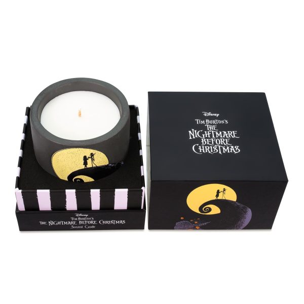 Disney The Nightmare Before Christmas 7-Ounce Scented Candle In Concrete Jar For Cheap - Image 2