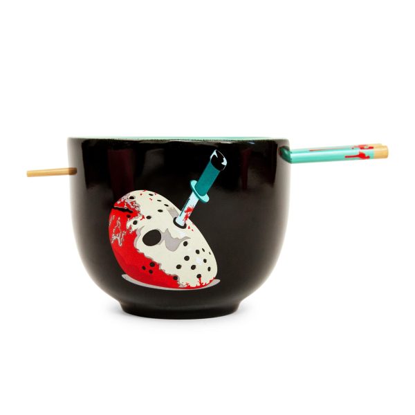 Friday The 13th Jason Voorhees 20-Ounce Ramen Bowl and Chopstick Set For Cheap