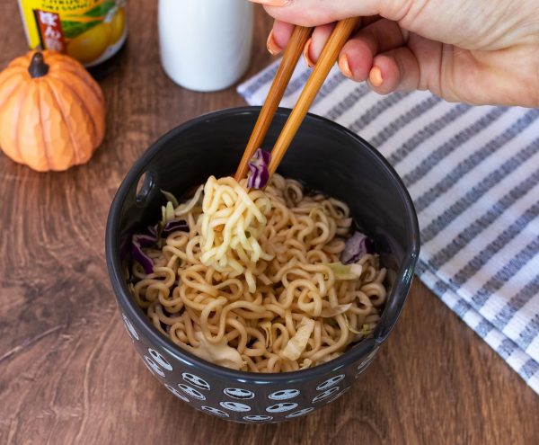 Disney The Nightmare Before Christmas Jack 20-Ounce Ramen Bowl with Chopsticks Hot on Sale - Image 4
