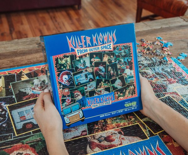 Killer Klowns From Outer Space Kollage A 1000-Piece Jigsaw Puzzle For Adults | 28 x 20 Inches Cheap - Image 3