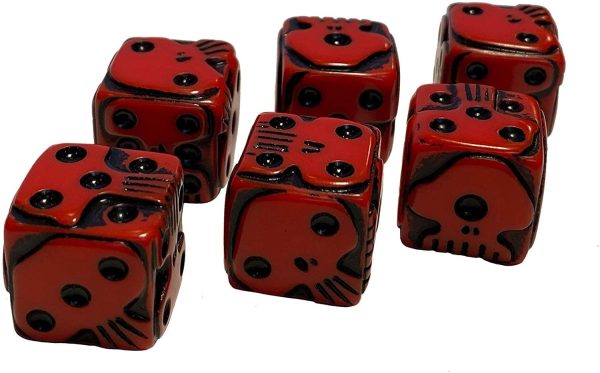 Nightmare Before Christmas Premium Dice Set | Includes 6 Acrylic Dice Sale - Image 3