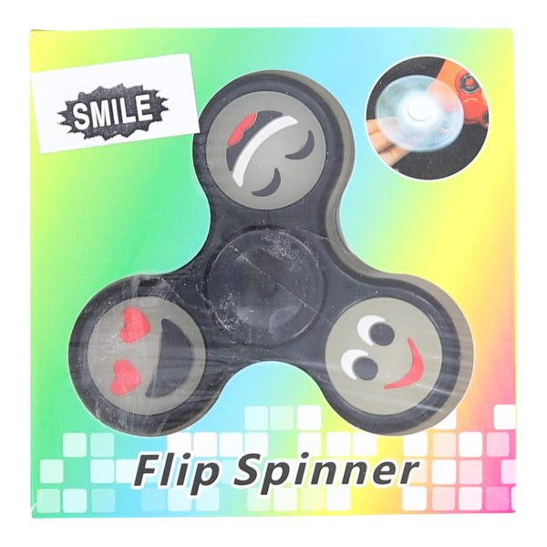 Emoji Smile Fidget Spinner | Black Supply - Image 3