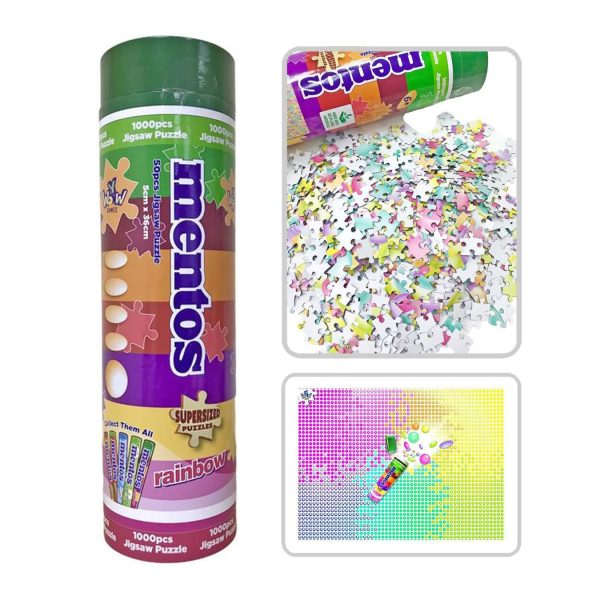 Mentos 1000 Piece SuperSized Jigsaw Puzzle | Rainbow Hot on Sale